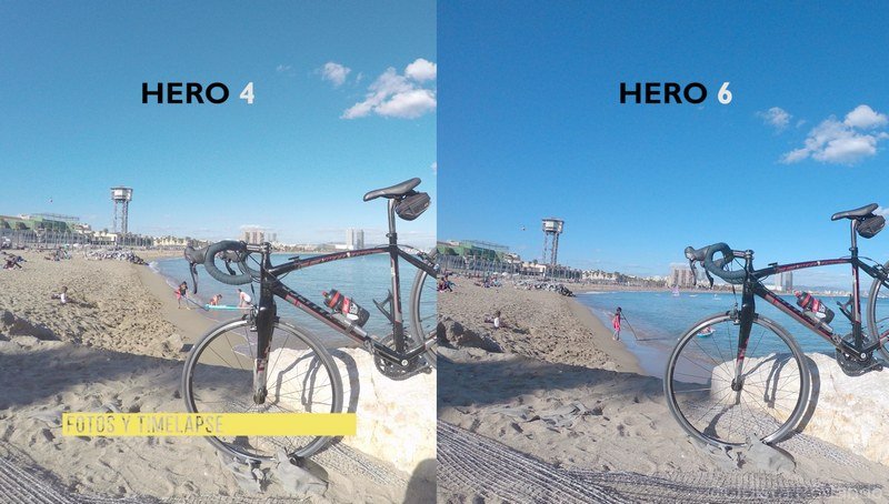 foto GoPro Hero 4 Vs Hero 6 comparativa