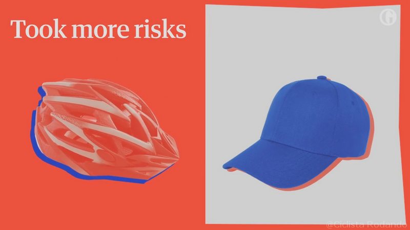 tomamos mas riesgos al llevar casco