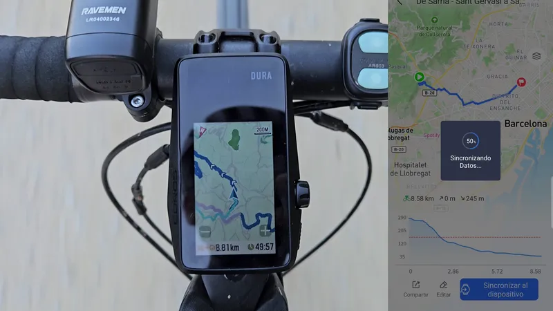 envio de rutas desde coros a tu gps